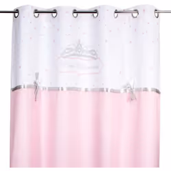 Tenda per bambini "princesse ruban" rosa 140x260cm - Atmosphera createur d'interieur. Colore : Rose. Materiale principale : P ...