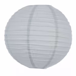 Lanterna a sfera di carta d35cm - Atmosphera createur d'interieur. Colore : Gris clair. Materiale principale : Acier. Lunghez ...