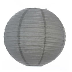 Atmosphera - Lanterna a sfera di carta D35cm - Grigio antracite créateur d'intérieur