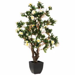 Azalea artificiale h81cm - Atmosphera createur d'interieur. Colore : Blanc. Materiale principale : Polyester. Lunghezza : 40. ...