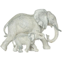 Statuetta di elefante in resina H15cm - Grigio - Atmosphera créateur d'intérieur