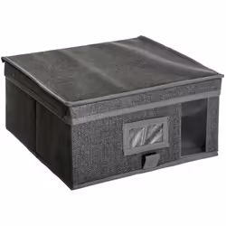 Scatola 30x30cm "orso" grigio antracite - 5 five simply smart. Colore : Gris. Materiale principale : Carton. Lunghezza : 30.0 ...