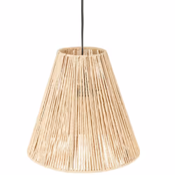 Lampada a sospensione "giada" beige d30cm - Atmosphera createur d'interieur. Colore : Beige. Materiale principale : Acier. Lu ...