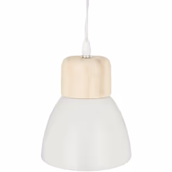 Pendente "desy" in metallo bianco d15cm - Atmosphera createur d'interieur. Colore : Blanc. Materiale principale : Acier. Lung ...