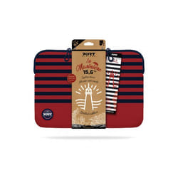 Port Designs La Marinière 39,6 cm (15.6") Custodia a tasca Blu marino, Rosso
