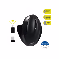 Port Designs 900706-BT mouse Ufficio Mano destra RF senza fili + Bluetooth Ottico 1600 DPI - Vista aggiuntiva 7