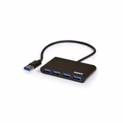 Port Designs 900121 hub di interfaccia USB 3.2 Gen 1 (3.1 Gen 1) Type-A 5000 Mbit/s Nero - Vista aggiuntiva 4
