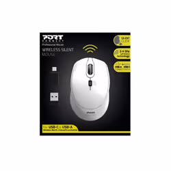 Port Designs 900714 mouse Ufficio Ambidestro RF Wireless + USB Type-C 1600 DPI - Vista aggiuntiva 4