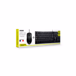 Port Designs 900900 tastiera Mouse incluso Ufficio USB AZERTY Francese Nero - Vista aggiuntiva 4
