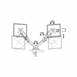 Port Designs 901105 Supporti a parete per TV 81,3 cm (32") Nero - Vista aggiuntiva 4