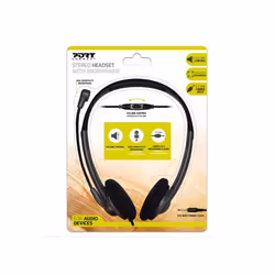 Port Designs 901603 cuffia e auricolare Cablato A Padiglione Ufficio Nero - Vista aggiuntiva 6