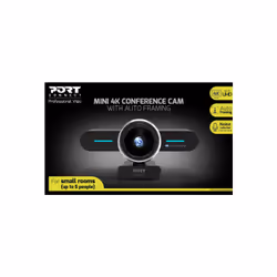 Port Designs 902003 telecamera per videoconferenza 8,29 MP Nero 3840 x 2160 Pixel 30 fps CMOS - Vista aggiuntiva 7