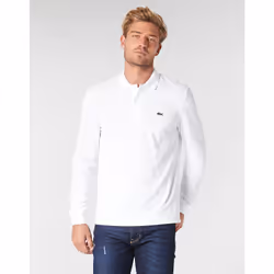 Polo maniche lunghe Lacoste L1312 Bianco - 3 - Vista aggiuntiva 2