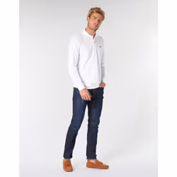 Polo maniche lunghe Lacoste L1312 Bianco - 3 - Vista aggiuntiva 3