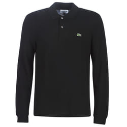 Polo maniche lunghe Lacoste L1312 Nero - 4