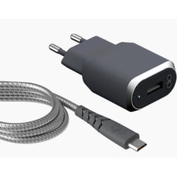 Bigben Connected FPCSMIC1.2MG Caricabatterie per dispositivi mobili Smartphone Grigio, Argento AC Ricarica rapida Interno