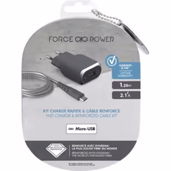 Bigben Connected FPCSMIC1.2MG Caricabatterie per dispositivi mobili Smartphone Grigio, Argento AC Ricarica rapida Interno