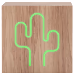 Bigben Connected CBLNEONINDUCACTL, 15 W, Wireless, 10 m, Legno, Cubo, Legno