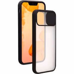 Bigben Connected COVSLIDEIP1267B, Cover, Apple, iPhone 12 Pro Max, 17 cm (6.7"), Nero, Trasparente