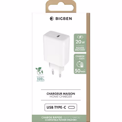 BIG BEN BASECS20WCPDW Caricabatterie per dispositivi mobili Smartphone, Tablet Bianco AC Ricarica rapida Interno