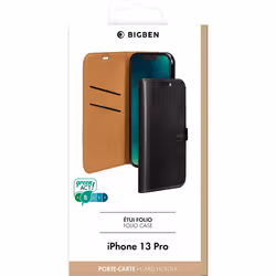 Bigben Connected FOLIOIP1361PB custodia per cellulare 15,5 cm (6.1") Custodia a borsellino Nero - Vista aggiuntiva 4