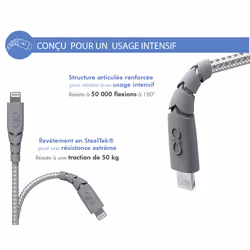 FORCE CASE FPCBLMFIC1.2MRG cavo per cellulare Grigio - Vista aggiuntiva 3