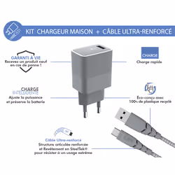 FORCE CASE FPCSCBLAC1.2MRG Caricabatterie per dispositivi mobili Grigio - Vista aggiuntiva 2