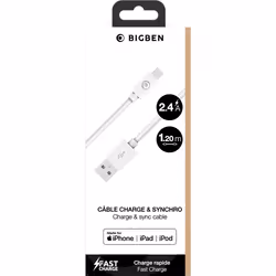 BIG BEN CBLMFI1M2RW cavo Lightning 1,2 m Bianco