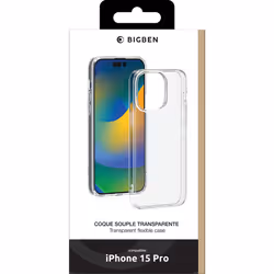BIG BEN SILITRANSIP15P custodia per cellulare 15,5 cm (6.1") Cover Trasparente - Vista aggiuntiva 5