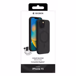 BIG BEN COVSILIMAGIP15B custodia per cellulare 15,5 cm (6.1") Cover Nero - Vista aggiuntiva 2