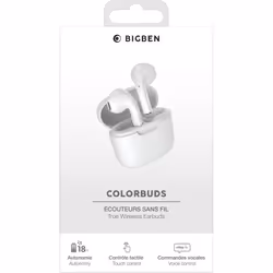 Bigben Interactive COLORBUDS Auricolare True Wireless Stereo (TWS) In-ear Musica e Chiamate Bluetooth Bianco - Vista aggiuntiva 8