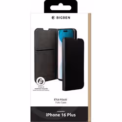 BIG BEN FOLIOIP16PL custodia per cellulare 17 cm (6.7") Custodia a libro Nero - Vista aggiuntiva 2