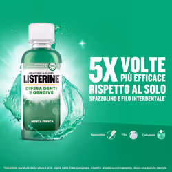 Listerine Difesa Denti e Gengive Collutorio Alito Fresco 95 ml