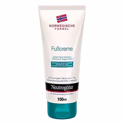 Neutrogena Norwegische Formel Fußcreme – Feuchtigkeitsspendende Fußpflege für trockene Füße – 24h Feuchtigkeit – 2 x100ml