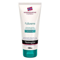 Neutrogena Norwegische Formel Fußcreme – Feuchtigkeitsspendende Fußpflege für trockene Füße – 24h Feuchtigkeit – 2 x100ml