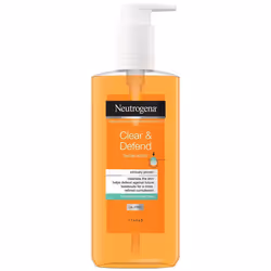 Neutrogena Clear & Defend, Gel detergente, Unisex, Pelle universale, Detergente, Protezione, Flacone a pompa, Aqua, Cocamidop ...