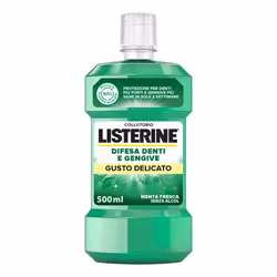 Listerine Difesa Denti &amp; Gengive mantiene le gengive sane e i denti forti, proteggendoli dalle carie. Inoltre, riduce la  ...