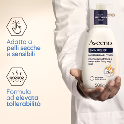 Aveeno Skin Relief Crema Corpo Nutriente Lenitiva 500ml - Vista aggiuntiva 4
