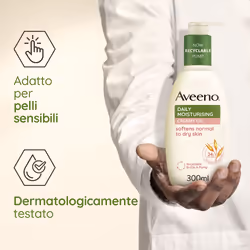 Aveeno Daily Moisturising Crema-Olio Idratante Corpo 300ml - Vista aggiuntiva 4