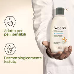 Aveeno Daily Moisturising Detergente Intimo Vaniglia 300ml - Vista aggiuntiva 4