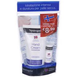 Neutrogena Crema Mani Profumata + Stick Labbra Secche