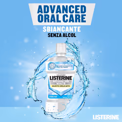 Listerine Advanced White Collutorio Gusto Delicato 2 Pezzi