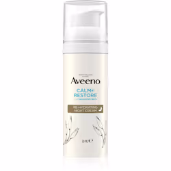 La crema notte Aveeno Calm + Restore ti regalerà una pelle idratata e dall’aspetto sano. La sua composizione ricca ma non unt ...