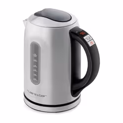 Il bollitore elettrico BBT460 Riviera & Bar è pratico, l'ultima temperatura utilizzata viene memorizzata automaticamente. È i ...