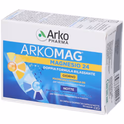 Magnesio 24 contro Stress e Insonnia 60 Capsule Giorno e Notte