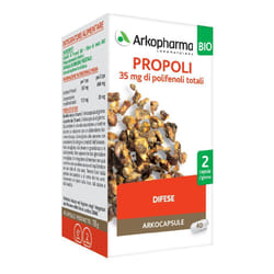Arkocapsule Propoli Bio Integratore per Tosse, Mal di Gola e Difese Immunitarie 40 Capsule