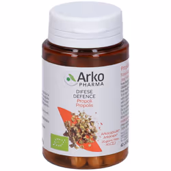 Arkocapsule Propoli Bio Integratore per Tosse, Mal di Gola e Difese Immunitarie 40 Capsule