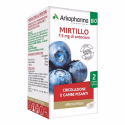 Arkocapsule Mirtillo Bacche Bio è un integratore naturale della Arkopharma in capsule che migliora la circolazione, rinforza  ...