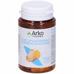 Arkocapsule Curcuma e Piperina è un integratore naturale della Arkopharma in capsule indicato per migliorare la digestione. C ...