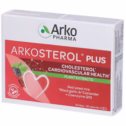 Arkosterol Plus è un integratore alimentare 100% vegetale con 5 estratti vegetali utile per mantenere i normali livelli di co ...